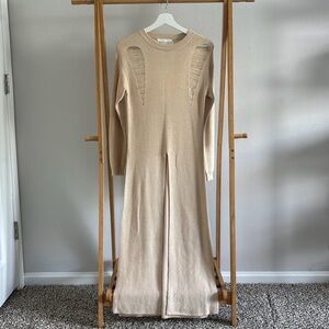 Endless Rose Distressed Tunic Sweater